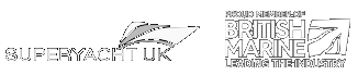 Super Yachts and British Marine Logo